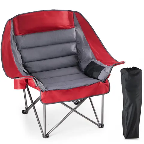 Folding Chair for Indoor Use – 450 LBS Heavy Duty Portable Chair with Cup Holder, Space-Saving for Apartment Garage, Extra Seating for Guests, Supports Up to 450 lbs