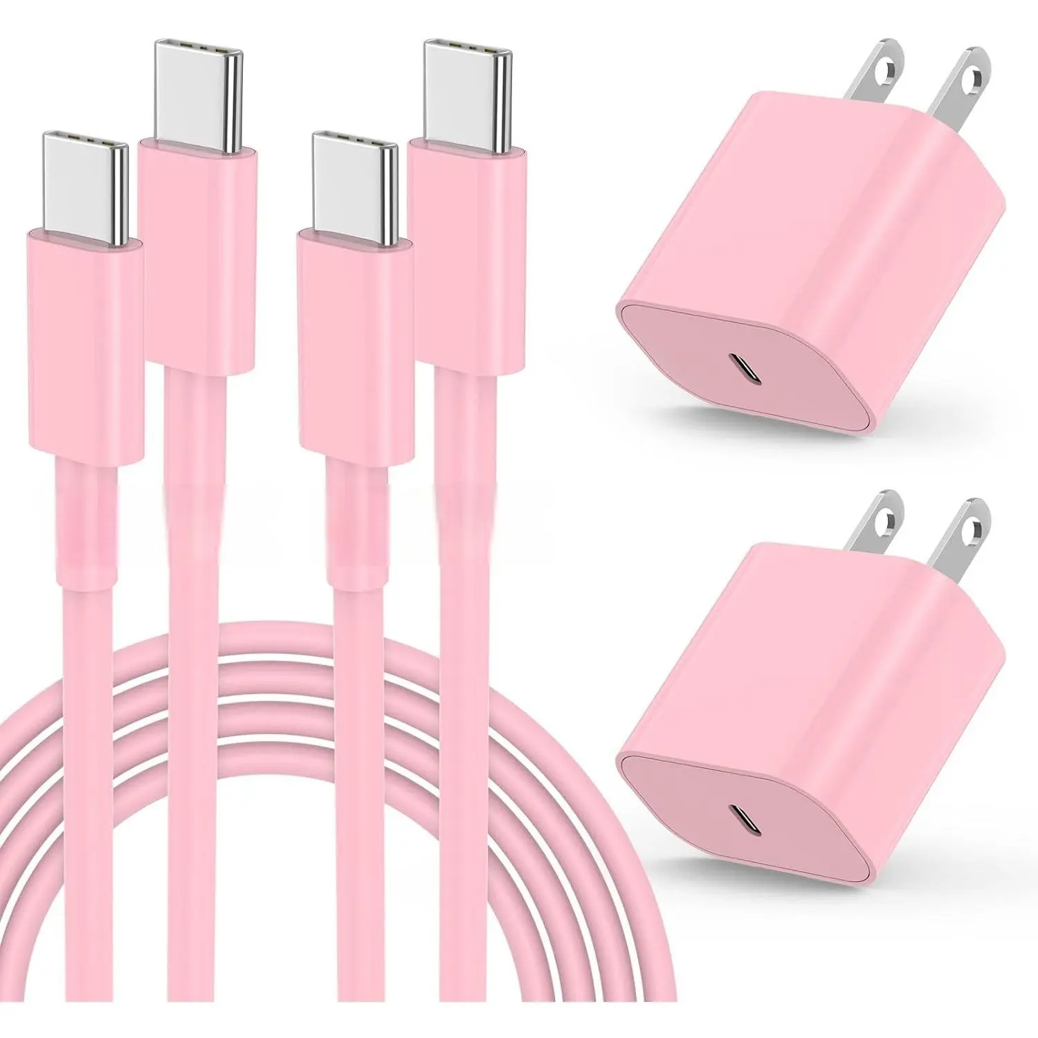 For iPhone 17 Fast Charger, 20W USB C Charging Block with 10Ft Type C to C Cable Cord Long for Apple iPhone 16 Pro/15 Plus/15 Pro Max,iPad 12.9/11 inch/4/3th/Air/Mini/6 Gen,Wall Plug Power Adapter Cube Brick