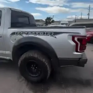 Ford Raptor hood and truck bed corner pen style decal set