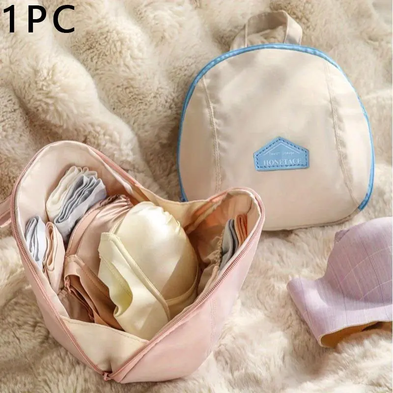 3 in 1 Underwear & Socks & Clothes Travel Storage Bag, 1 Count Portable Travel Accessory Zipper Travel Organizer Bags with Compartments, Travel Essentials Organization Pouch, Travel Pouches, Washable Storage Organizer for Home & Travel Travel Accessories