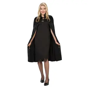 Adult Black Velveteen Cape