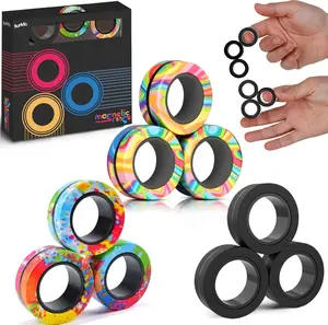 Magnetic Fidget Rings Stress Relief Set