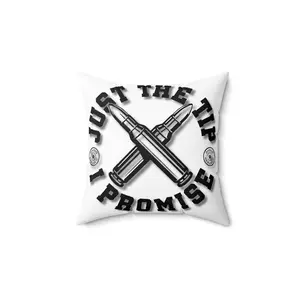 New, Throw Pillow. "Just The Tip...", Spun Polyester Square Pillow (14x14)