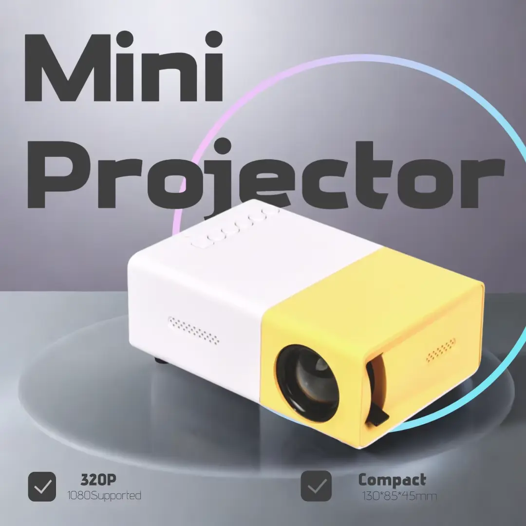 Portable Mini Projector  LCD HDMI-Compatible Built-In Speakers  salange
