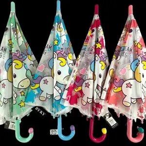 Kids Umbrella with Different Cartoon Designs - Colorful Patterns for Children's Rain Protection