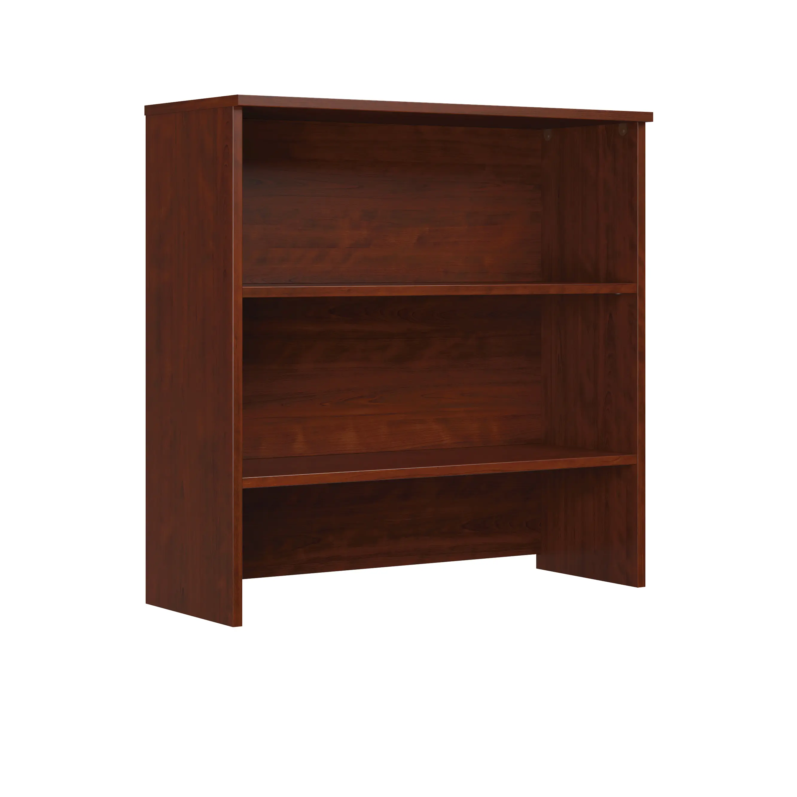 Sauder Affirm Library Hutch - Modern Minimalist Design with 3 Open Shelves & 2 Spacious Cabinets for Home Office Storage