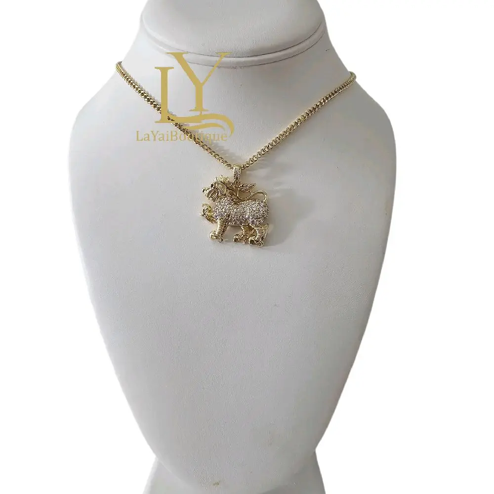 LaYaiBoutique #1869 14k gold plated necklace and pendant high quality