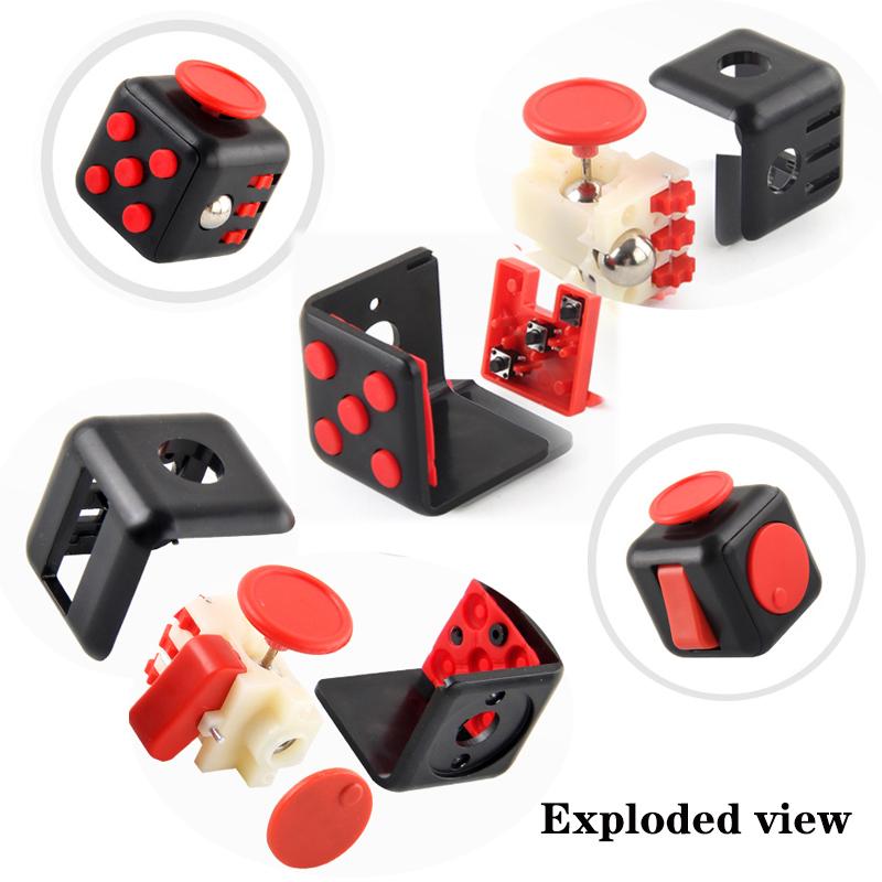 6/12 Sides Cube Decompression Toy Rainbow Stress Relief Autism ADHD OCD Anxiety Sensory Toys Fingertip Desk Toy for Kids Adult #TTMN