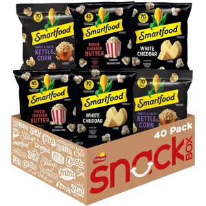 Popcorn, Variety Pack, 0.5 Ounce (Pack of 40)