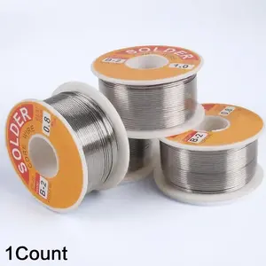 Low Temp Fast Melt Solder Wire Gasless Flux Core with 2% Flux for Electronics PCB Repair High Fluidity Precision Welding Tool Eco Friendly Lead Free Solder Coil 50g 100g Low Residue Metal Component DIY Craft Welding Equipment Accessories