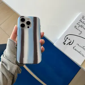 IPhone13/16/17 Promax | Contrast Blue Brown Stripes | Fashion Stripes | Best Friend Gift | Suitable for iPhone 11 12 13 14 15 16 17 Pro Max | Protector Cover