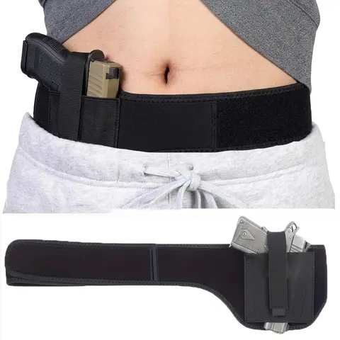 Unisex Plain Universal Holster Pouch for Adults - Ambidextrous Quick Extraction, Waist Band Fit, Waist and Shoulder Carry, Hidden Discreet Carry, Versatile Use Men's Fanny Pack & Belt Bag