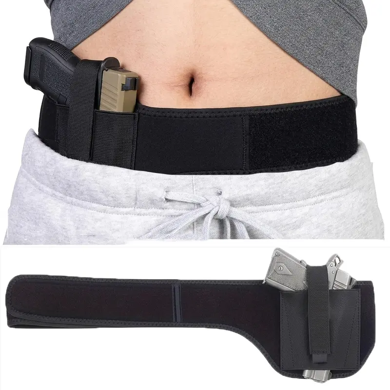 Unisex Plain Universal Holster Pouch for Adults - Ambidextrous Quick Extraction, Waist Band Fit, Waist and Shoulder Carry, Hidden Discreet Carry, Versatile Use Men's Fanny Pack & Belt Bag