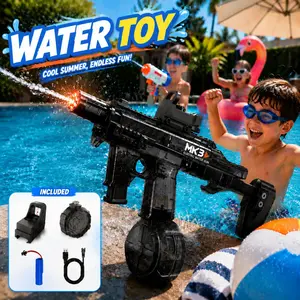 Summer water fight toys, continuous electric water spray, large-capacity water tank, perfect for pool parties and beach fun, a must-have for summer water play, outdoor water spray toys