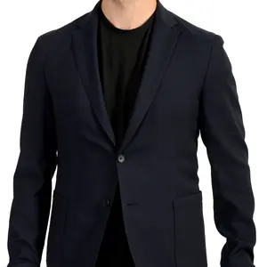 Hugo Boss Men's "Namor" Slim Fit Blue Wool Insulated Blazer Jacket US 40R IT 50R