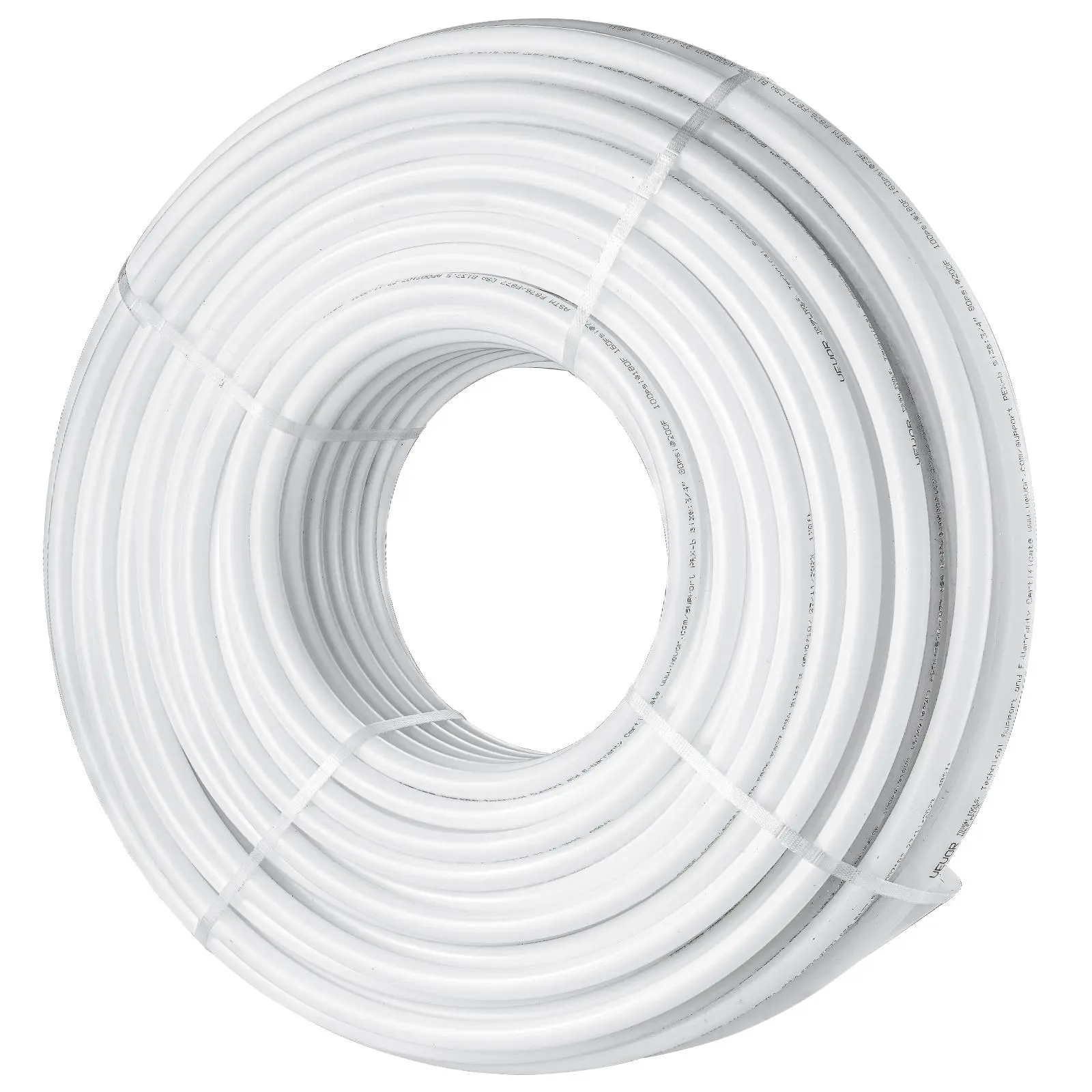 【Backtoschool】VEVOR PEX Pipe 3/4 Inch, 500 Feet Length PEX-B Flexible Pipe Tubing for Potable Water, Pex Water Lines for Hot/Cold Water & Easily Restore, Plumbing Applications with Free Cutter & Clamps ,White