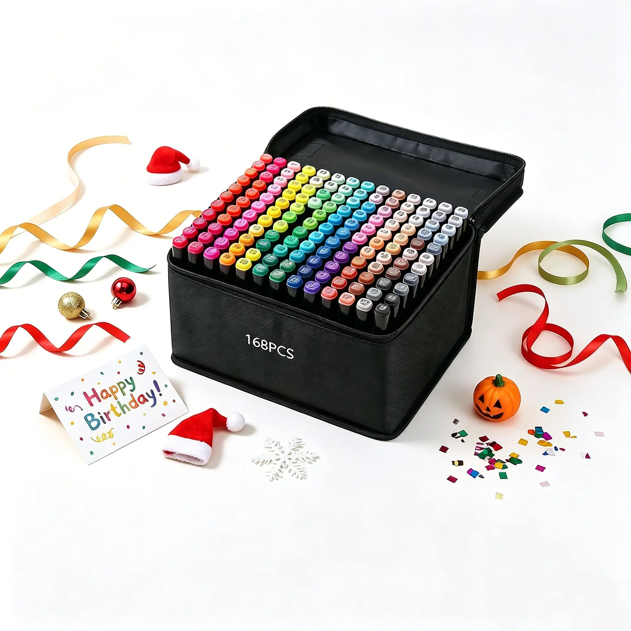 summer vibes Teacher-Recommended Kids Alcohol Markers – Dual-Tip No-Smudge Art Set for Wood, Ceramic, Canvas & Metal | Back-to-School Gift for Classroom Projects Brush