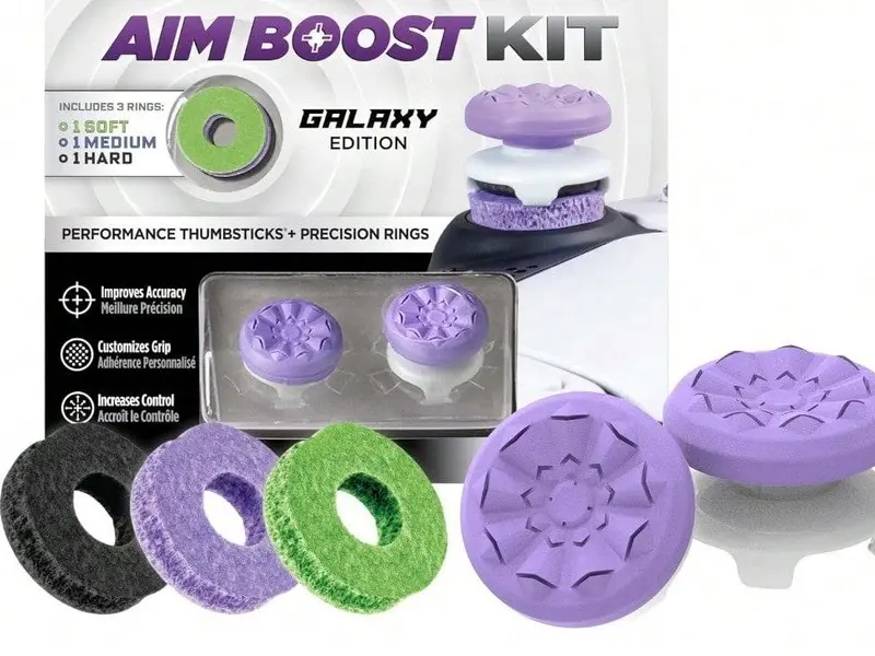 Aim Boost Kit for PlayStation 5 and PlayStation 4 Controller | Includes Performance Thumbsticks and Precision Rings HOT STAR