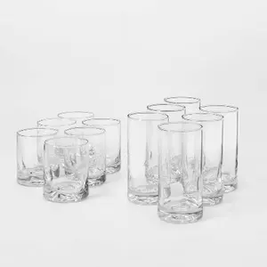 12pc Glass Telford Tumbler Set - Threshold