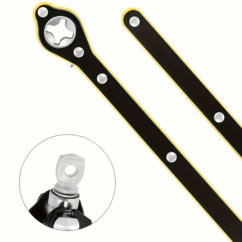 summerwins Labor Saving Auto Scissor Jack with Universal Wrench Extension, Tubular Wrench Tool, 360° Forward-Reverse Knob - Unisex Durable Portable Metal Parts Car Tools for Tire Changes on Cars, SUVs, Ratchet
