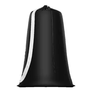 Large Capacity Laundry Bag with Shoulder Strap, Durable Solid Color Dirty Clothes Storage, Secure Closure, Perfect for Household Use, Laundry Basket Bag