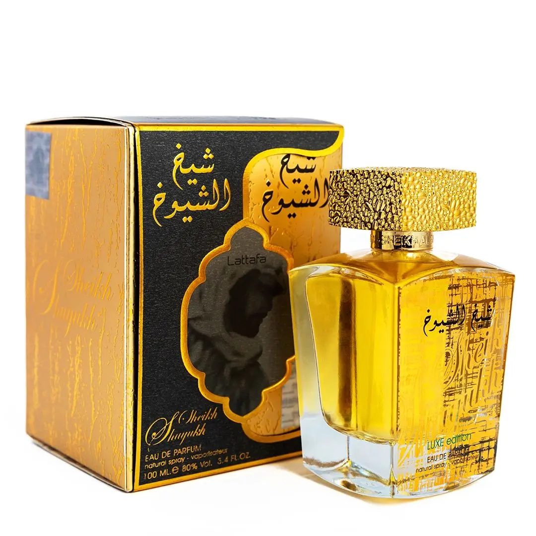 Lattafa SHEIKH AL SHUTUKH LUXE EDITION Unisex Spiced Fragrance - Aromatic Woody Scent with Cedarwood, Cinnamon, Rose, Saffron Notes, 3.4Oz(100ml) Single Item, Aromatic Woody Fragrance, Cedarwood Fragrance