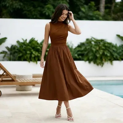 Halterneck A Line Maxi Dress Cos - TikTok Shop Halterneck A Line Maxi Dress Cos - TikTok Shop
