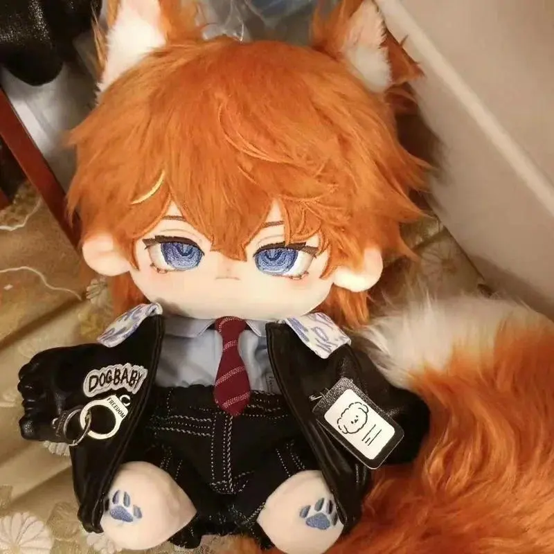 20cm Cute Cotton Doll Toys Stuffed Genshin Impact Tartaglia Ajax Tail Idol Doll for Friends Adults Collectible Dress-up Dolls