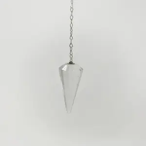 Premium Pendulums-Clear Quartz : 1"