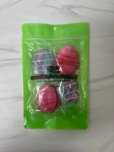 Swedish, But Sweeter! HARD CANDY COATED Swedish Gummies - DIZZY SKULL W/ BLUE RASPBERRY COATING, STRAWBERRY/POMEGRANATE OVAL WITH STRAWBERRY CANDY COATING, TUTTI FRUTTI ROMB WITH LEMON CANDY COATING, BANANA CARAMEL OVAL WITH BANANA CANDY COATING Bonbon Bi