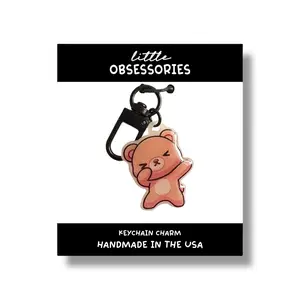 Dabbing Bear Keychain