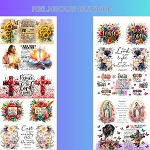 Faith UV DTF Bundle – Christian Cup Wrap Collection