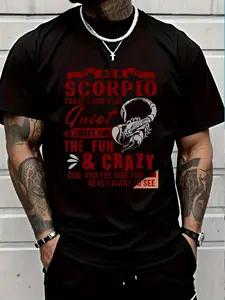 100% Cotton As A Scorpio I Have 3 Sides T Shirt, Birthday Gift T Shirt T-Shirt Women's Men's Graphic Tee Crew Neck summer vacation Tops