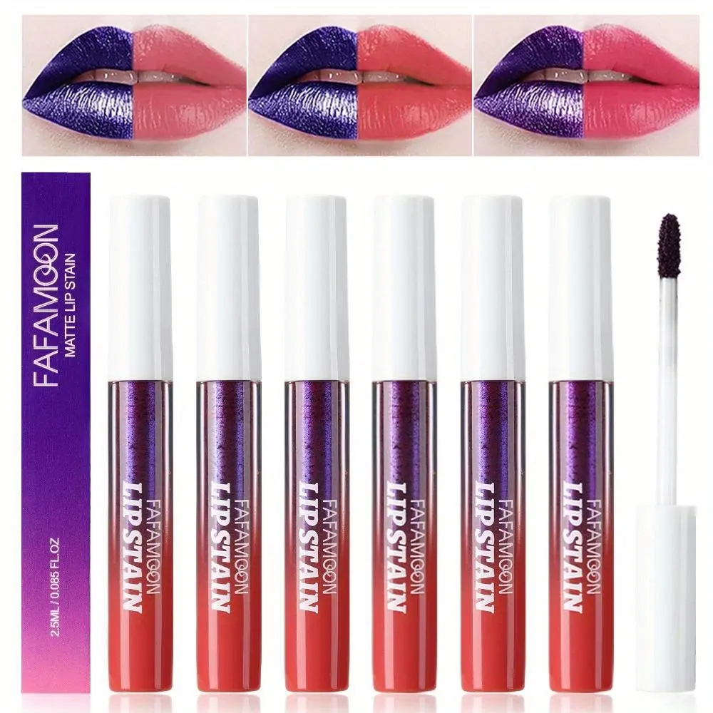 Long Lasting Peel Off Lip Gloss, 1pc Matte Lip Stain, Easy Coloring Lip Sticks, Moisturizing Lip Gloss for Girls & Women, Makeup, Liquid Lip Gloss