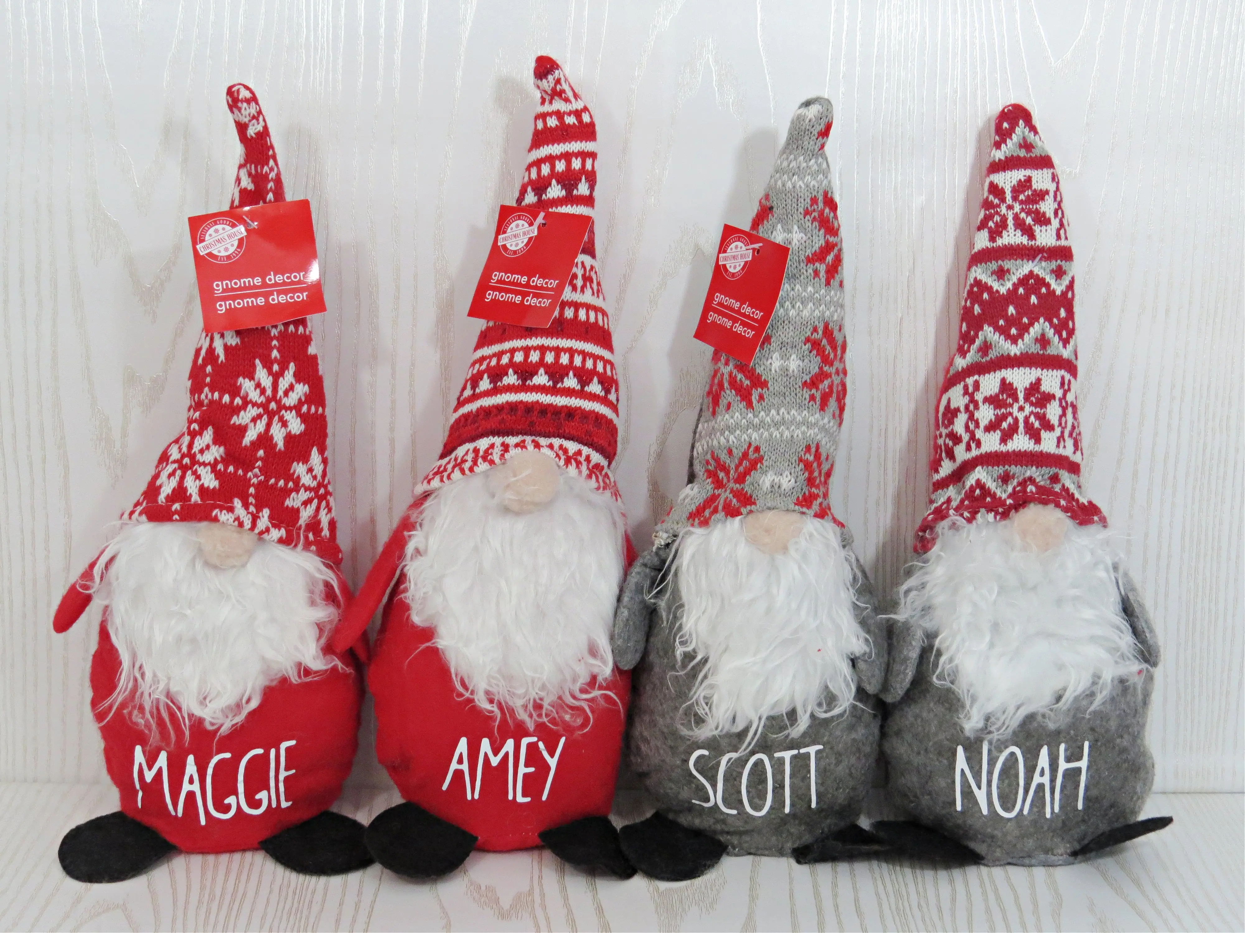 Personalized Christmas Gnome – Custom Name Holiday Gnome Decor