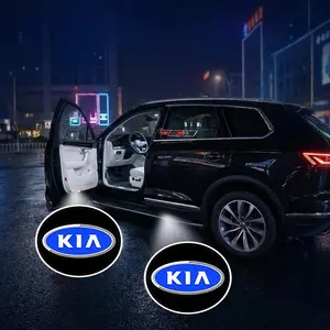 2/4Pcs Kia Door Projection Light/laser Lamp/new Welcome Light/modified Decoration Floor Lamp (batteries Not Included）