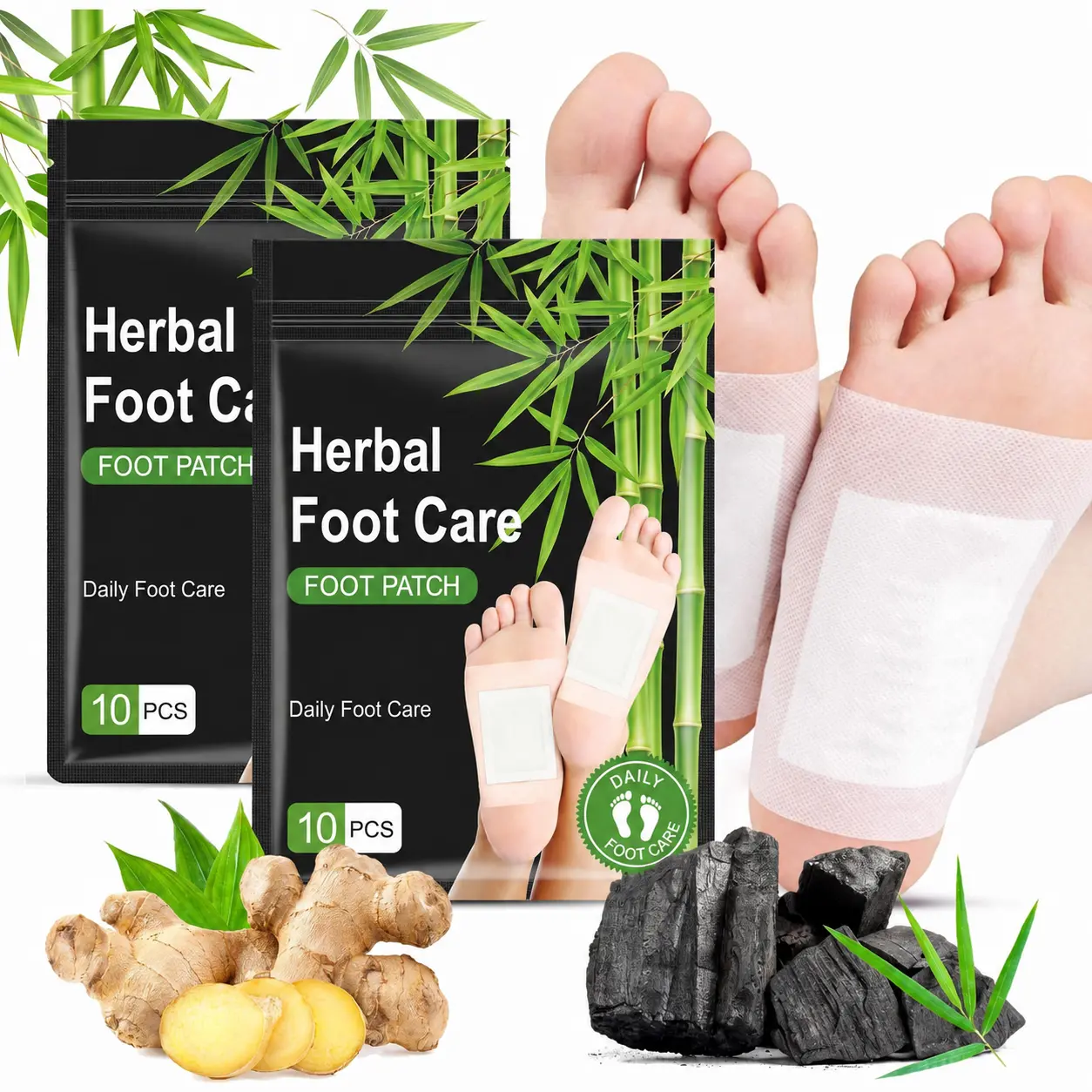 Herbal Foot Care Pads for Relaxing Foot Comfort – Natural Plant Extract Foot Patches for Daily Self-Care & Relaxation