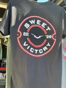 NEON RED SV Original Black Tee