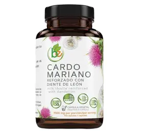 Cardo Mariano reforzado con diente Leon (Milk Thistle Reinforced w/Dandelion) 90 Vegetable Capsule 1500 mg per Serving, Root Liver Health Support, Antioxidant Support,100% Natural, Made by BexpertsUSA