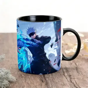 2026 New Model Mug for Home and Office UseJujutsu Kaisen Sukuna and Satoru Gojo Pattern Design Large Capacity High-Temperature Resistant Water Cup Tea Cup Ceramic Printed Drinkware