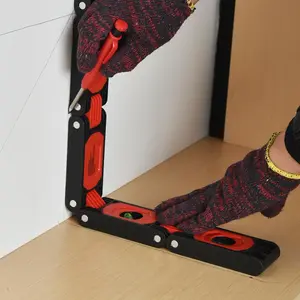 2024Foldable Level Ruler, 1 Count Professional Bendable Bubble Leveler, High Precision Folding Level Measuring Tool, Portable Angle Measuring Ruler Tools