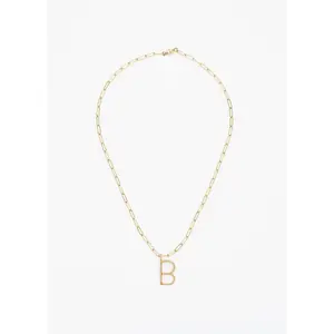 The Aspen Initial in Square Link - Magnetic Clasp