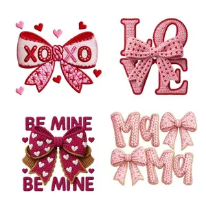 Valentine's Day Faux Yarn DTF Gangsheet, Ready to Apply Transfer sheet