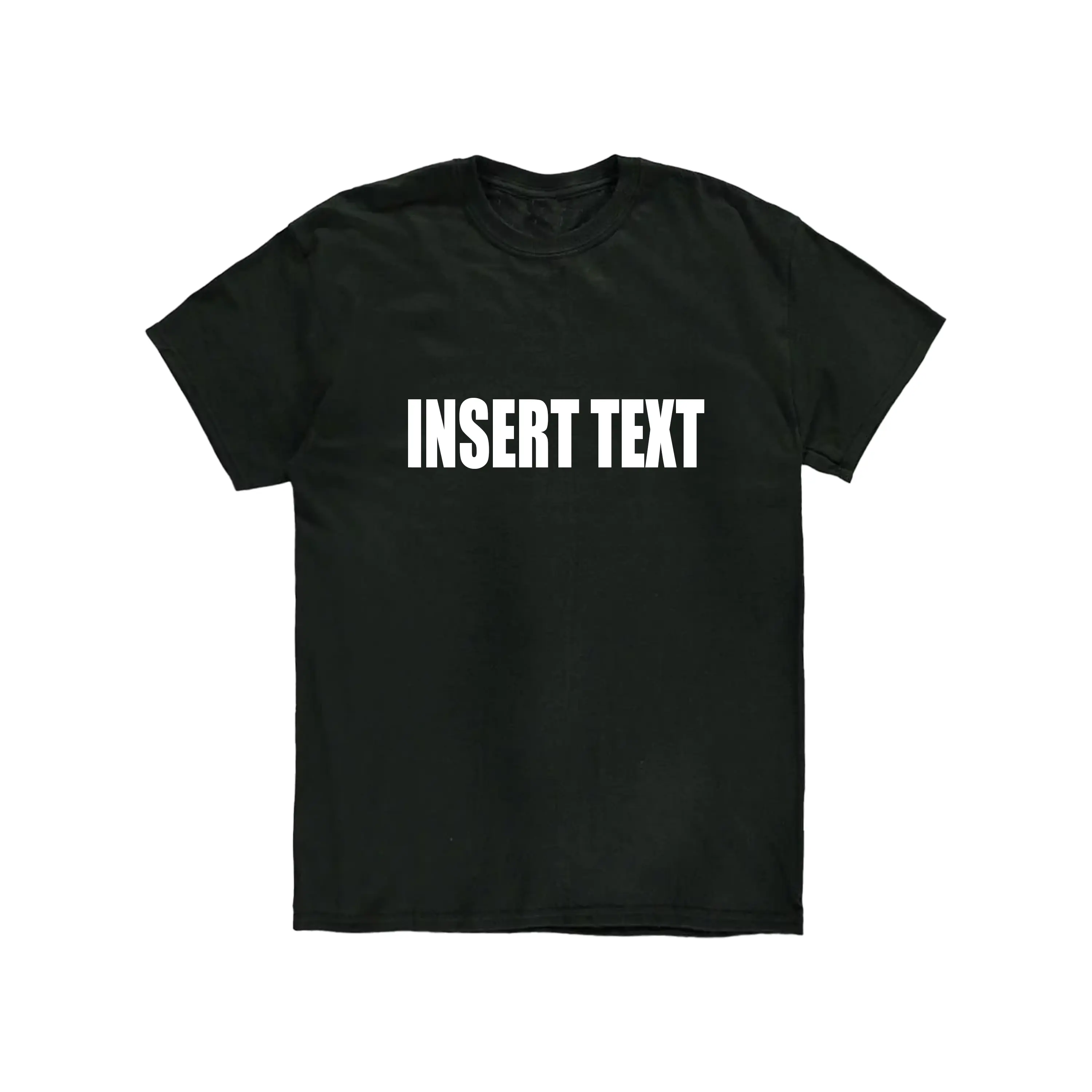 Men's Customizable Text Cotton Short-Sleeve Sporty Top, Casual Graphic Tee Clothes