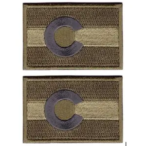 2 Piece Colorado State Flag Tactical Hook Patch (PCO3) 3.0 x 2.0 Inches
