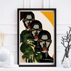 Black Digital Art Print - black Wall art - African American wall art  - urban art - Black art for home - melanin art -afro, Room Decor, Unframed – 5 Sizes (8x12–27x40 inch)