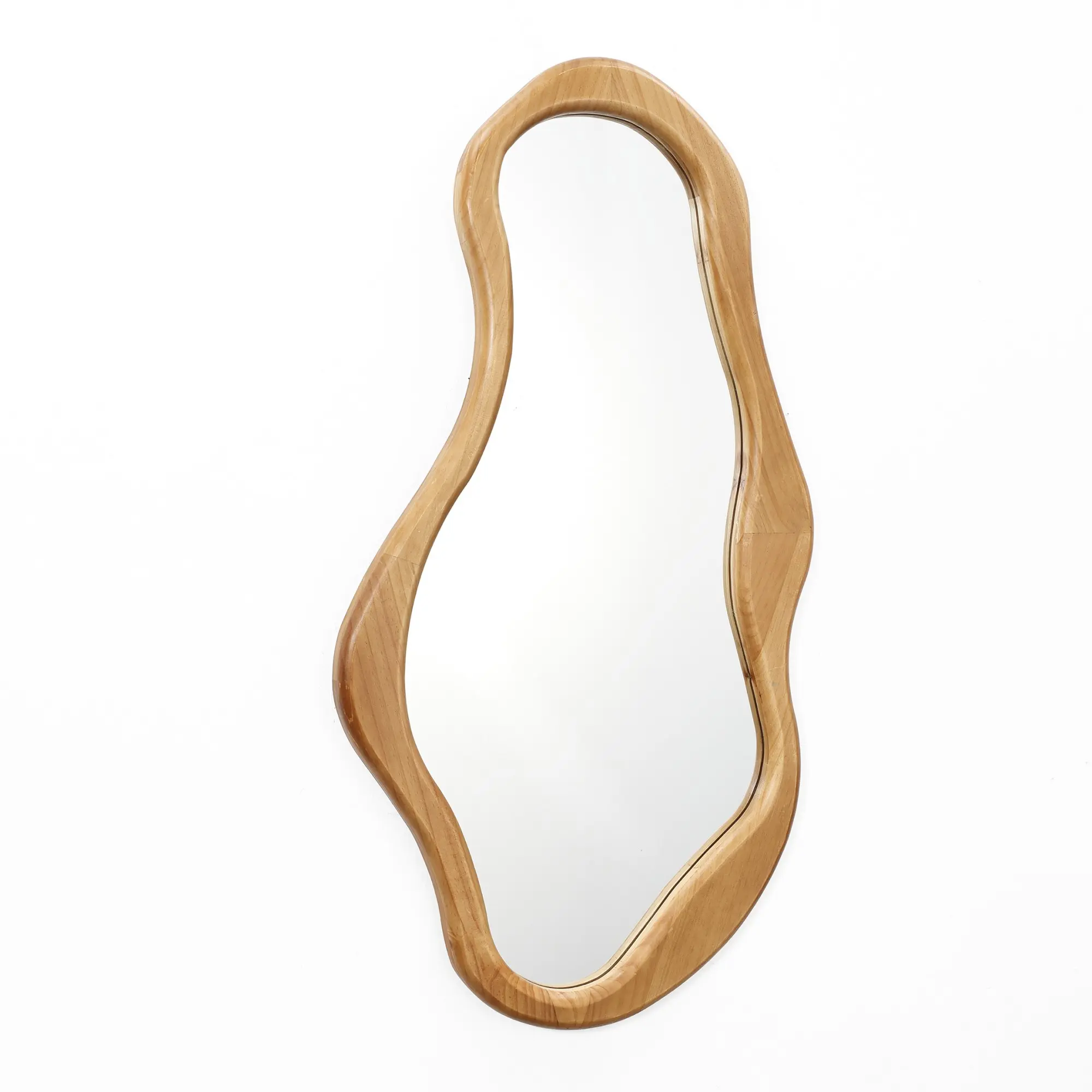 Flow Wood Frame Oval Wall Mirror Flow Wood Frame Oval Wall Mirror