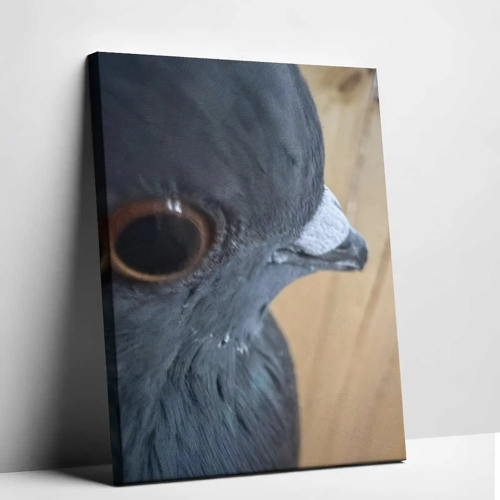 Funny Pigeon Meme Canvas Print – Hilarious Animal Close Up Art, Perfect Wall Decor for Meme Lovers and Animal Fans, High Quality Vibrant Canvas Poster, Epic Humorous Artwork, Stunning Visual Impact for Any Room, Must Have for Funny Home Decor