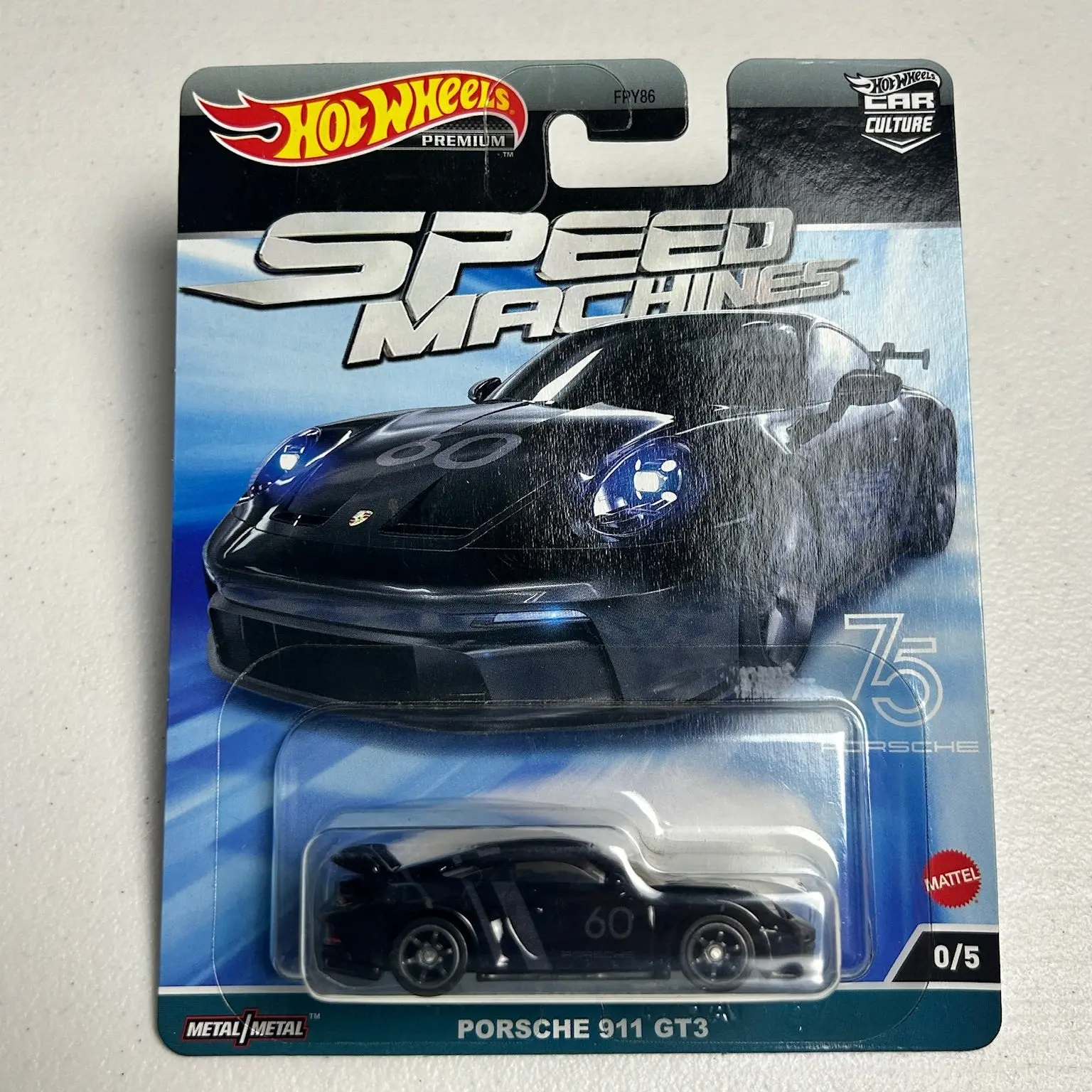 Hot Wheels 1:64 Car Culture Speed Machines Porsche 911 GT3 0/5 Chase