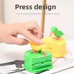 Buy One Get One Free Toothpick Holder with Free Toothpicks, Creative Bird Beak Smart Toothpick Dispenser, High Quality Material, Kitchen Decor Box
